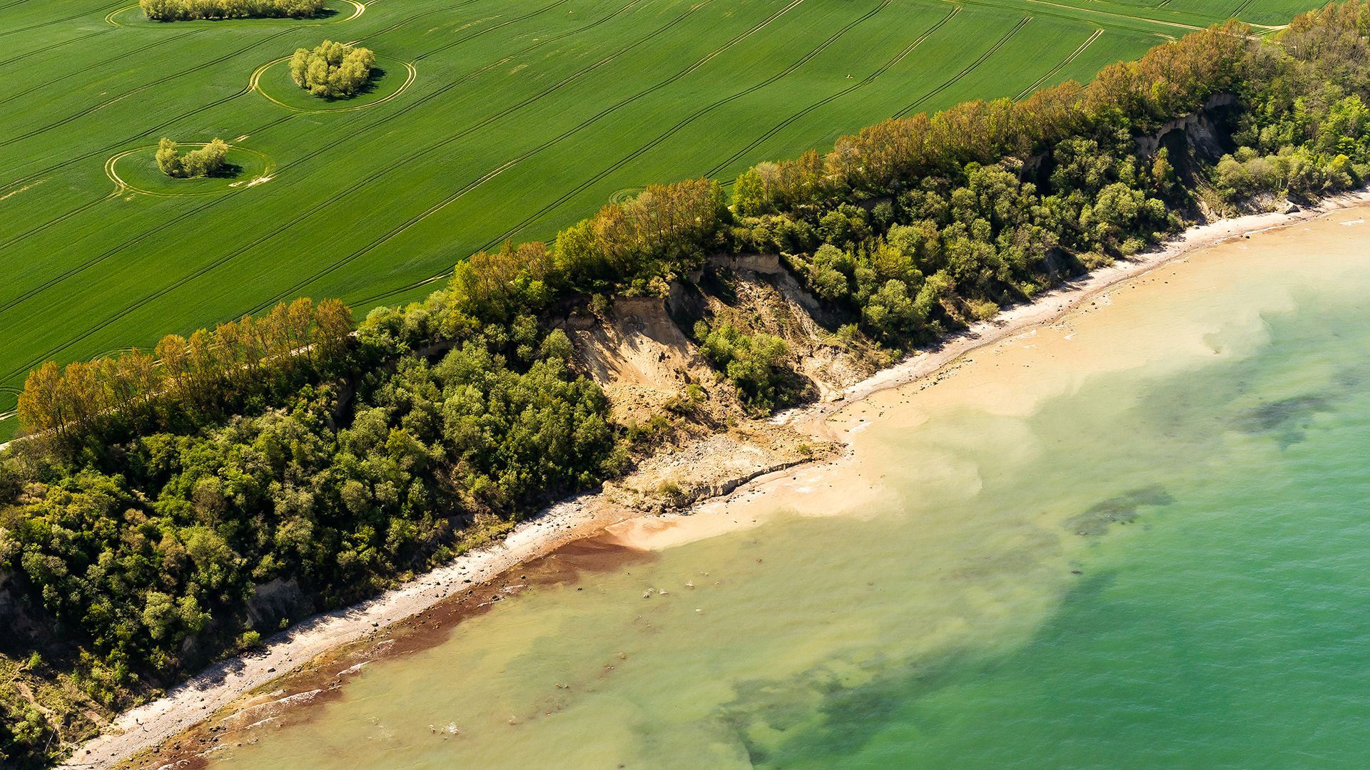 Steilküste Luftaufnahme